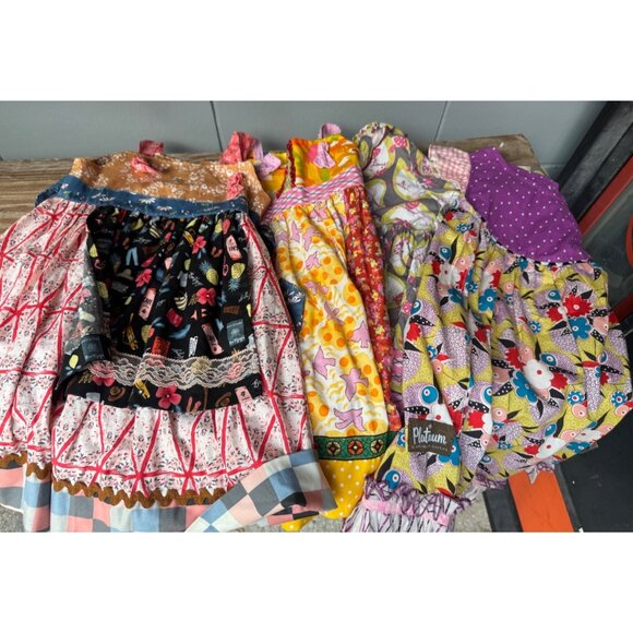 Matilda Jane Girls Size 6 Mix Print Dresses Set Of 4 With Floral & Geometric Pat - Picture 1 of 16